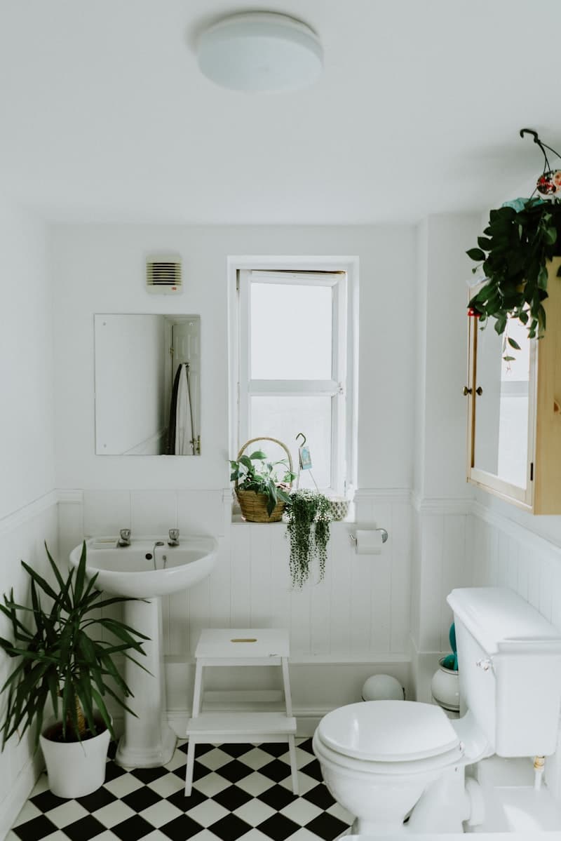 Sparkling clean bathroom