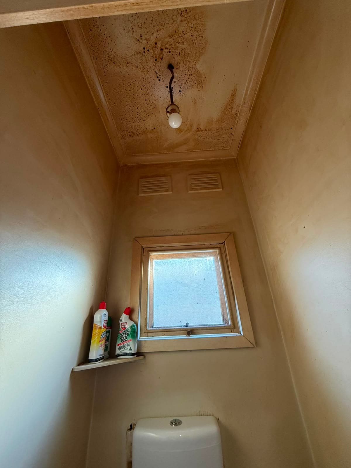 Smoke stain — before